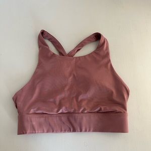 Fabletics No Bounce sports bra in orchid smoke shine